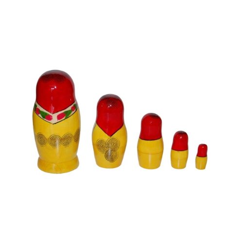 Amazon.co.jp: ロシア伝統柄のマトリョーシカ ロシヤーノチカ 5